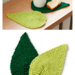 Be-Leaf It Mug Rug Free Knitting Pattern