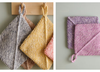 Double-Thick Pot Holder Free Knitting Pattern