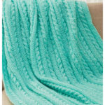 Easy Cables and Texture Throw Free Knitting Pattern