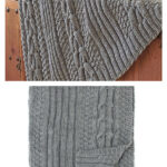 Horseshoe Cable Blanket Free Knitting Pattern