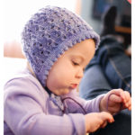 Lilacs for Lila Lace Baby Bonnet Free Knitting Pattern