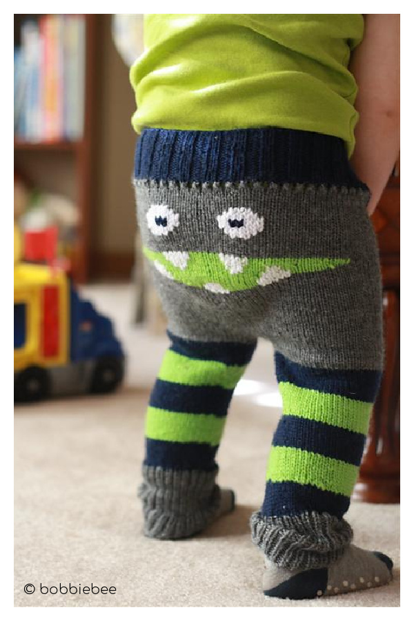 Monster Pants Free Knitting Pattern