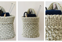 Perin Wall Basket Free Knitting Pattern