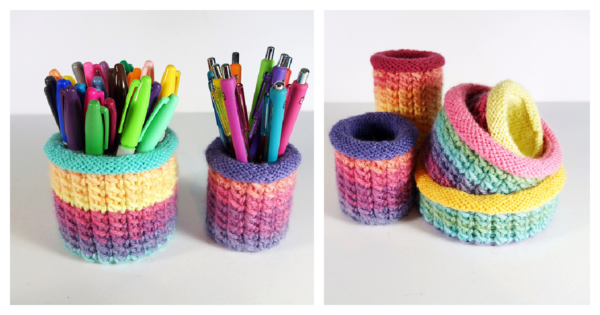 Pretty Pots Free Knitting Pattern