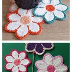 Seven Petals Potholder Knitting Pattern