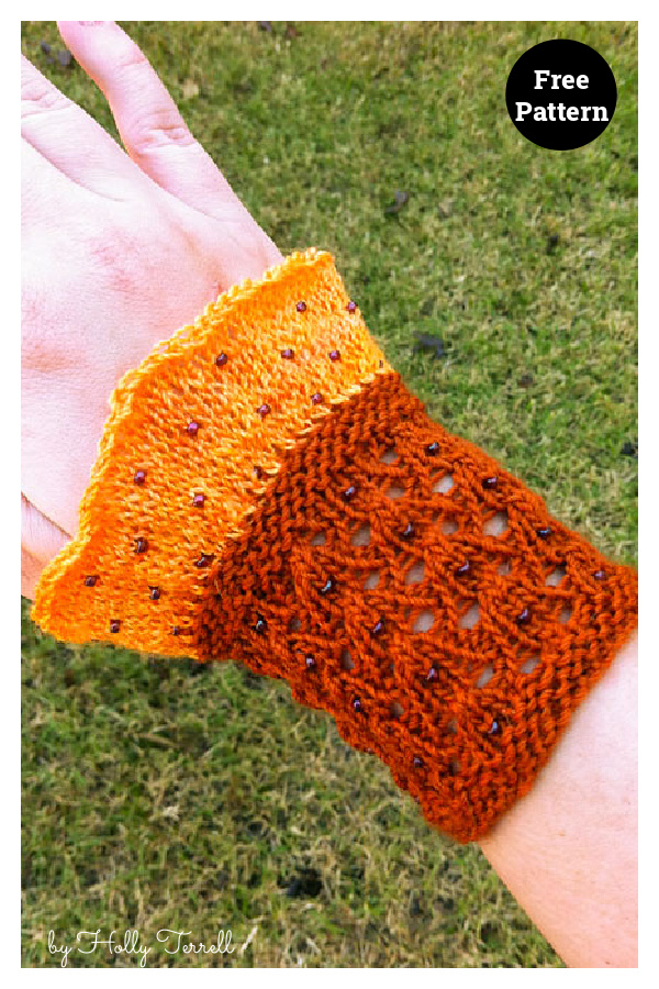Starfield Cuffs Free Knitting Pattern
