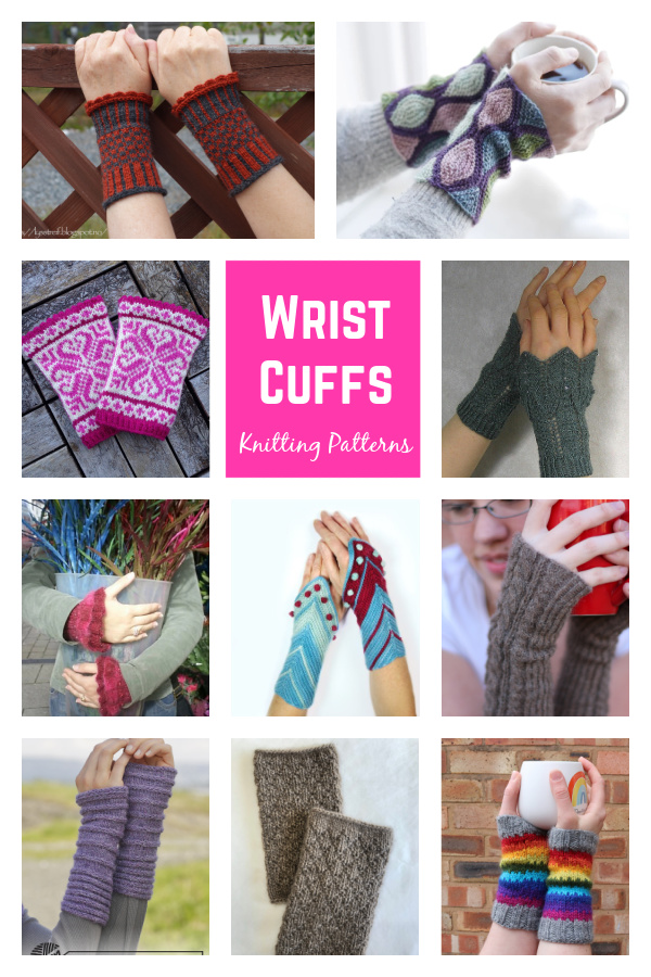 Wrist Cuffs Knitting Patterns 