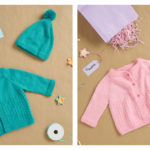 Yoke Cardigan and Hat Set Free Knitting Pattern