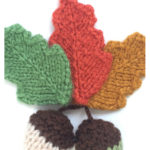 Autumn Acorns and Oak Leaves Free Knitting Pattern