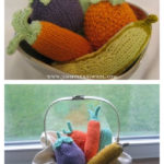 Baby Fruit and Veggie Rattle Free Knitting Pattern