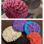 Hair Bun Cover Free Knitting Pattern