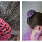 Hair Bun Cover Free Knitting Pattern