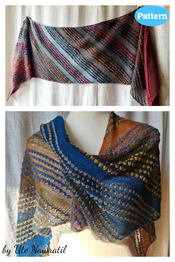 Popcorn Parade Scarf Knitting Pattern