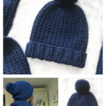 Blue Steel Chunky Beanie Free Knitting Pattern