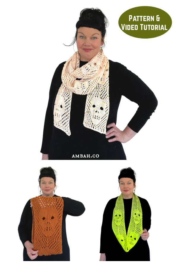 Calvaria Scarf & Cowl Knitting Pattern and Video Tutorial