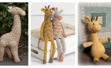 Giraffe Free Knitting Pattern