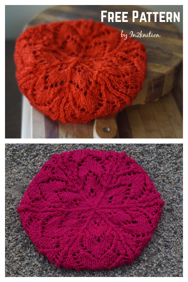 Vintage Vibes Slouchy Beret Free Knitting Pattern
