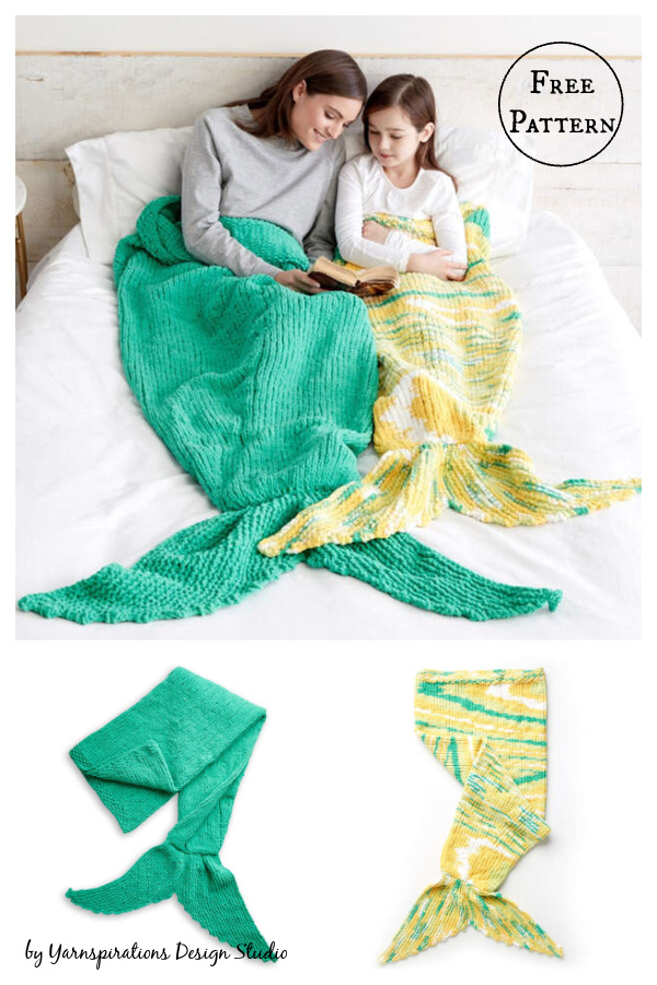 Mermaid Snuggle Sack Free Knitting Pattern