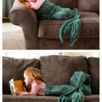Mermaid Tail Blanket Free Knitting Pattern