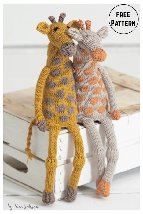 Noah's Ark Giraffes Free Knitting Pattern