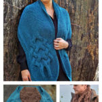 Palindrome Wrap or Collar Free Knitting Pattern