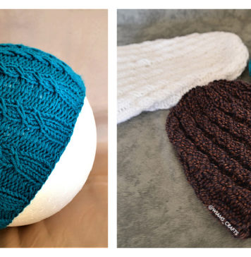 Simple Braids Hat Free Knitting Pattern