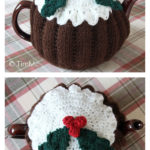 Christmas Pud Teacosy Free Knitting Pattern