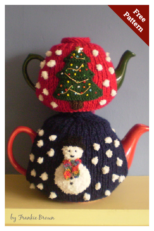 Christmas Tea Cosy Free Knitting Pattern