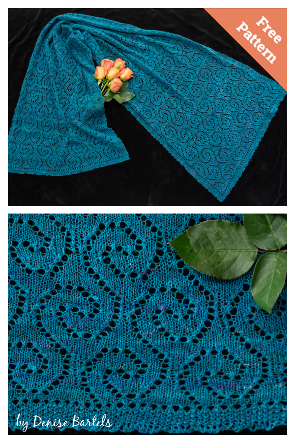 Dreamy Seas Shawl Free Knitting Pattern
