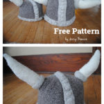 Felted Viking Hat Free Knitting Pattern