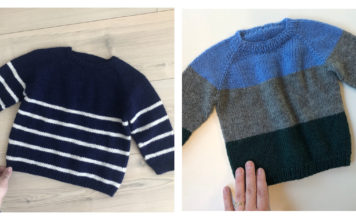 Good Old Raglan Sweater Free Knitting Pattern