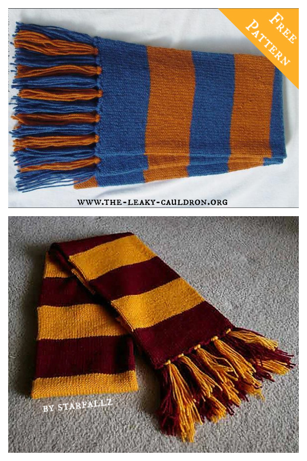 Hogwarts Scarf Free Knitting Pattern