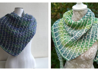 Just Mosaic It Shawl Free Knitting Pattern