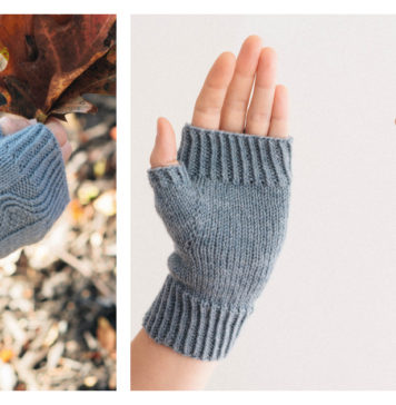 Nalu Fingerless Mitts Free Knitting Pattern