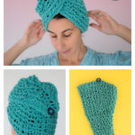 Shower Hair Turban Free Knitting Pattern