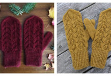 Simple Autumn Mittens Free Knitting Pattern