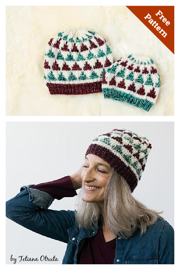 Tiny Triangles Hat Free Knitting Pattern