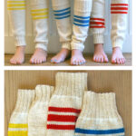 Tube Sock Leg Warmers Free Knitting Pattern