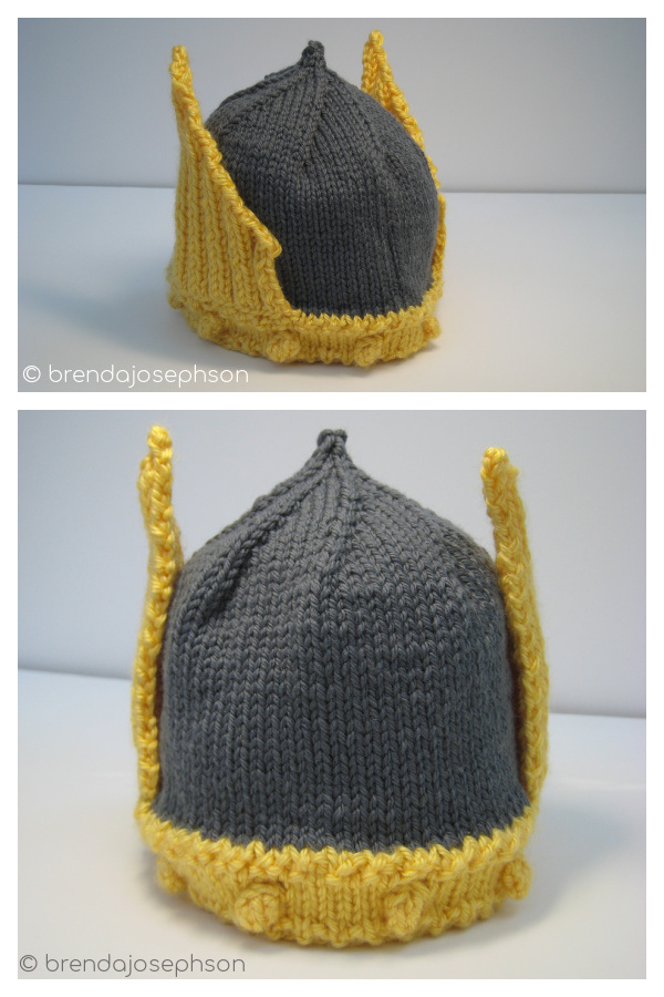 Viking Hat Free Knitting Pattern 