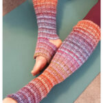 Yoga Sock and Leg Warmer Free Knitting Pattern