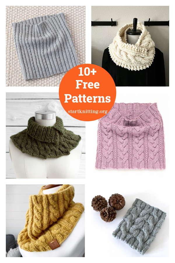 10+ Cable Cowl Free Knitting Patterns