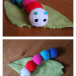 Baby Caterpillar with Leaf Knitting Pattern