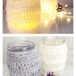 Flame in the Night Jar Candle Cozy Free Knitting Pattern