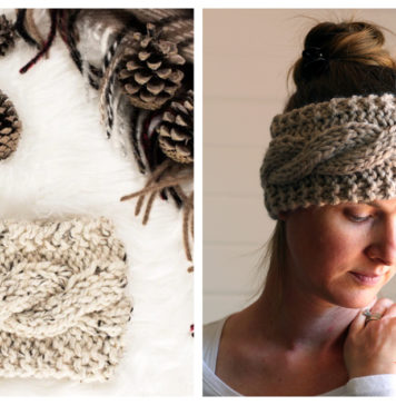 Friendship Cable Headband Free Knitting Pattern and Video Tutorial