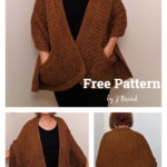 Harvest Pocket Wrap Free Knitting Pattern