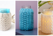 Mason Jar Cover Free Knitting Pattern