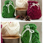 Merry Little Christmas Bags Free Knitting Pattern