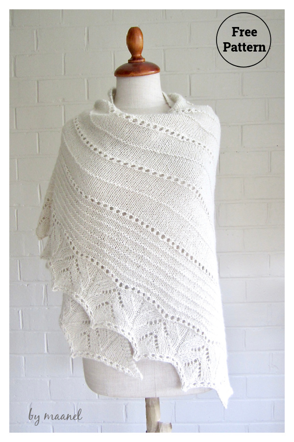More Simple Lines Shawl Free Knitting Pattern