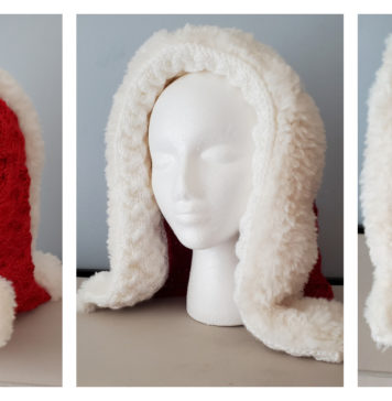 Mrs. Claus's Red Bonnet Free Knitting Pattern