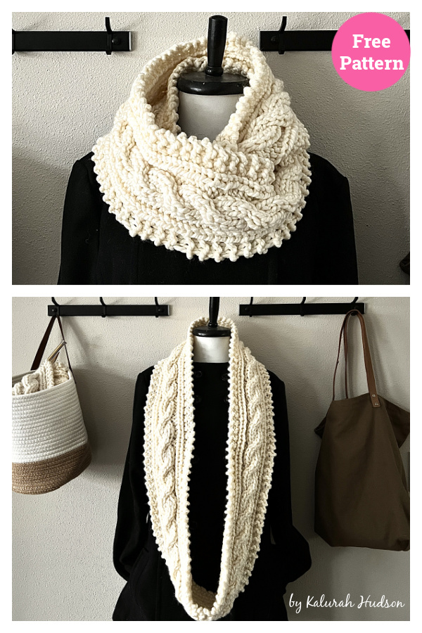 The Fisherman's Daughter Cabled Cowl Free Knitting Pattern